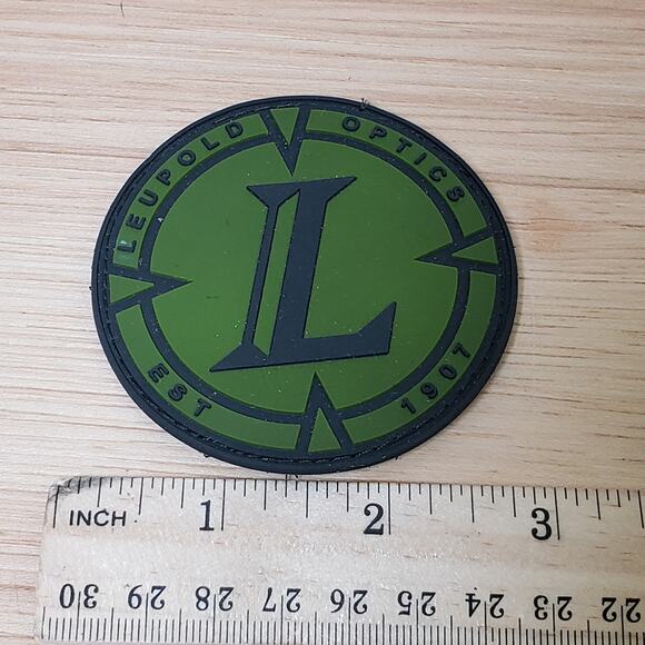 Leupold Optics Company Logo Patch Green Black Hunting Shooting Tactical - Picture 1 of 3